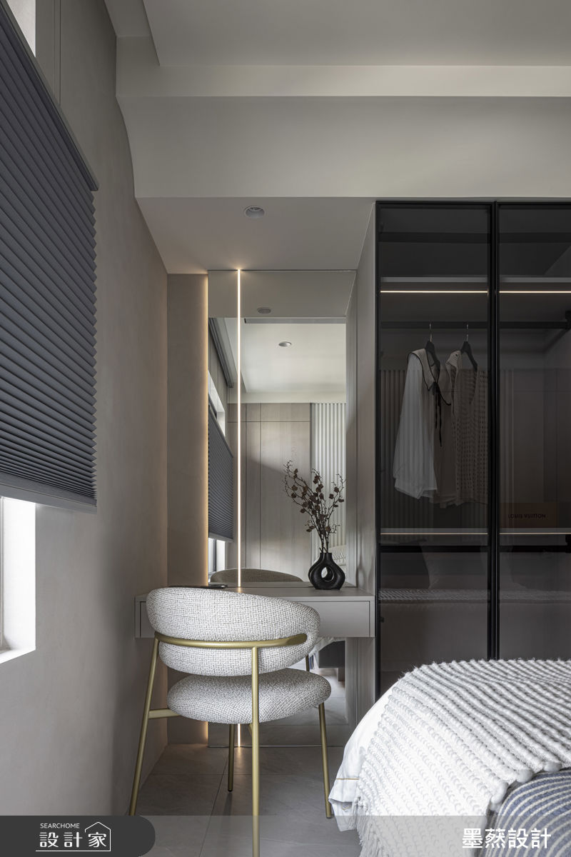 20坪新成屋(5年以下)＿現代風臥室案例圖片＿墨䔳設計/墨璞情境＿墨䔳_灰紳_華相 楓PARK之18