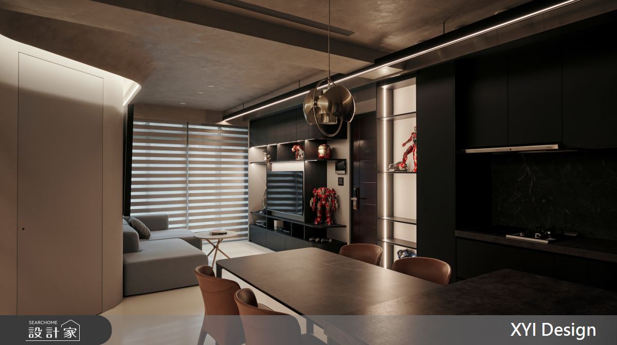 28坪中古屋(5~15年)＿現代風客廳餐廳案例圖片＿光塩良築 The Salt＿隱巷良築_童心_28坪現代風之3