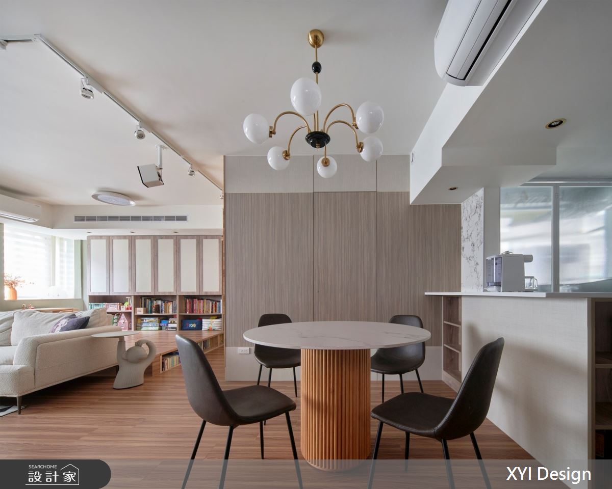 25坪老屋(16~30年)＿現代風客廳餐廳多功能室案例圖片＿光塩良築 The Salt＿隱巷良築_暖馨_25坪現代風之4