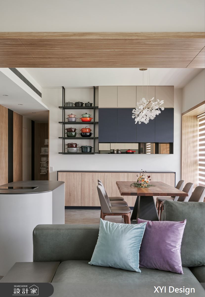 35坪新成屋(5年以下)＿現代風客廳餐廳案例圖片＿光塩良築 The Salt＿隱巷良築_輕熟之間_35坪現代風之4