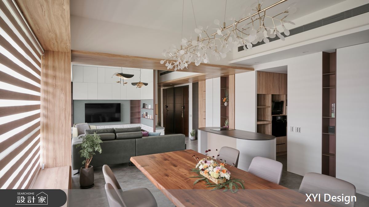 35坪新成屋(5年以下)＿現代風客廳餐廳案例圖片＿光塩良築 The Salt＿隱巷良築_輕熟之間_35坪現代風之8