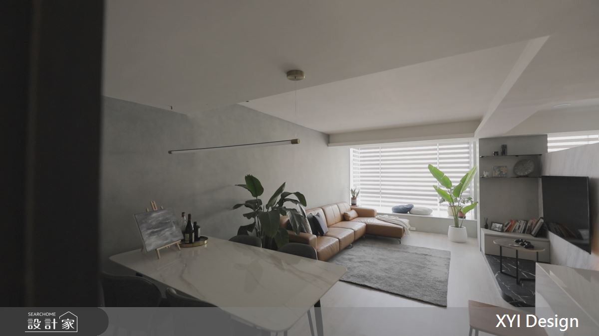 42坪老屋(31~40年)＿現代風客廳餐廳臥榻案例圖片＿光塩良築 The Salt＿隱巷良築_居城光境_42坪現代風之5