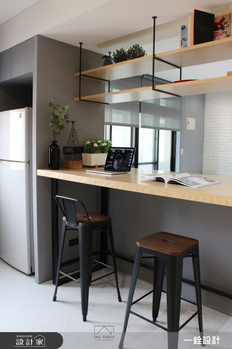 40坪老屋(41~50年)＿混搭風吧檯案例圖片＿一銓室內裝修設計工程有限公司＿一銓_桃園龜山_混搭風格宅之5
