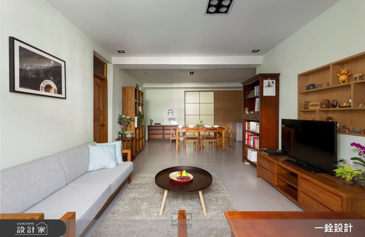 36坪老屋(41~50年)＿新中式風客廳餐廳案例圖片＿一銓室內裝修設計工程有限公司＿一銓_雨都外。合宜內之4