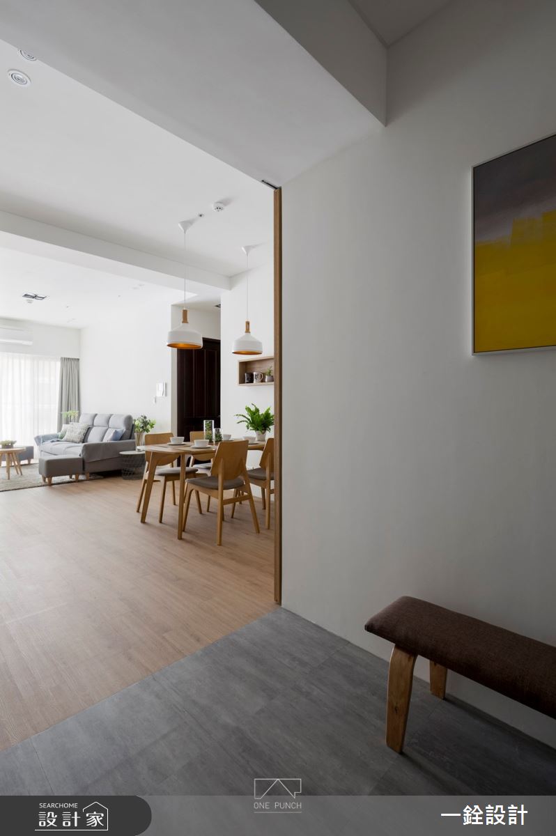 30坪新成屋(5年以下)＿北歐風玄關案例圖片＿一銓室內裝修設計工程有限公司＿一銓_​舒活光宅之1