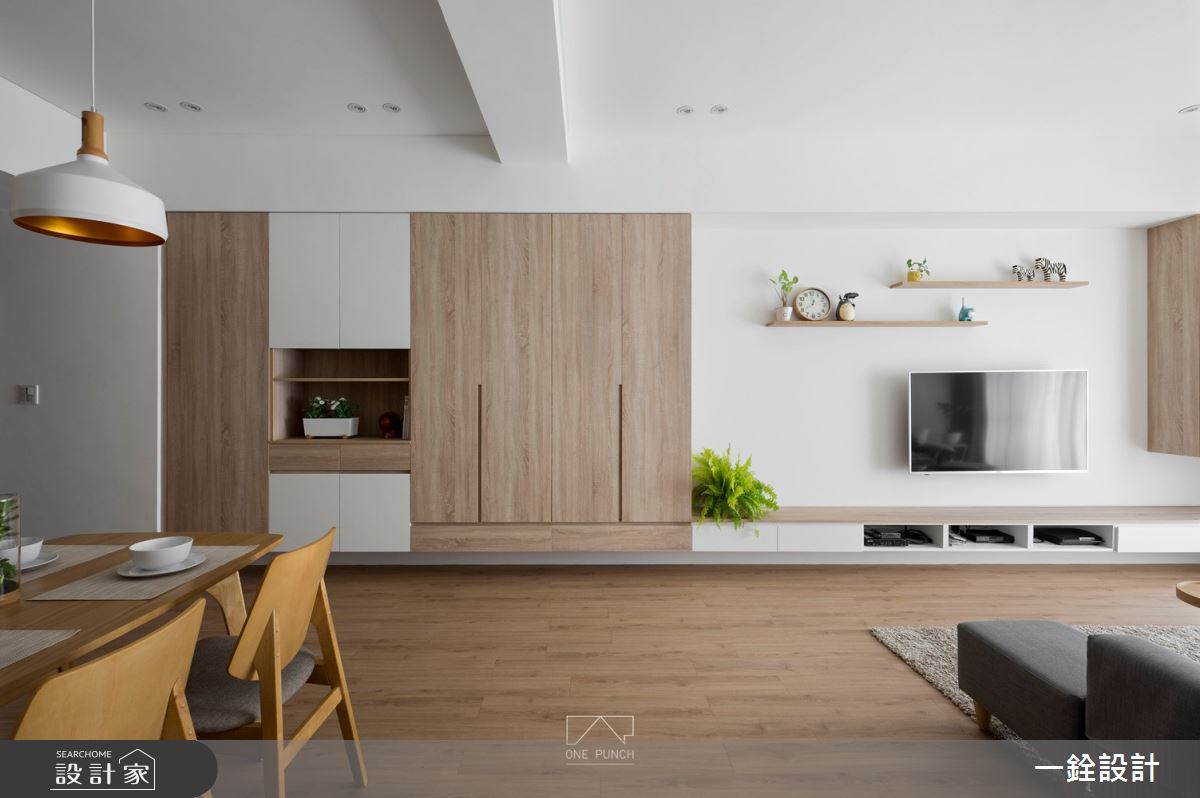 30坪新成屋(5年以下)＿北歐風客廳餐廳案例圖片＿一銓室內裝修設計工程有限公司＿一銓_​舒活光宅之3