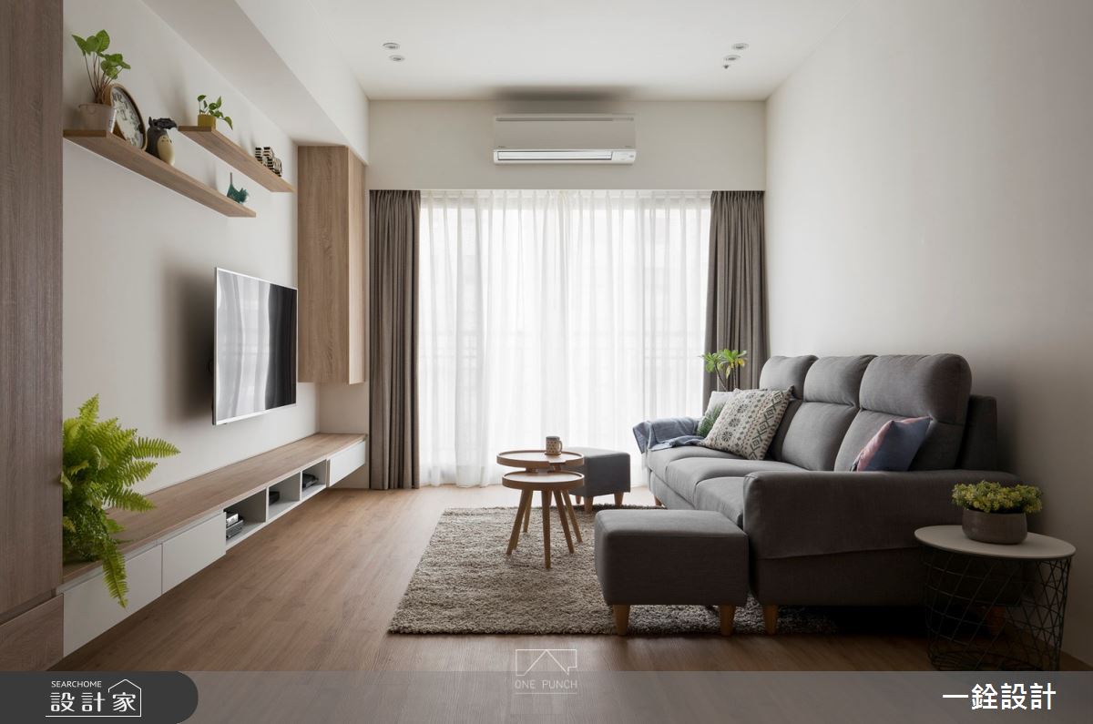 30坪新成屋(5年以下)＿北歐風客廳案例圖片＿一銓室內裝修設計工程有限公司＿一銓_​舒活光宅之4