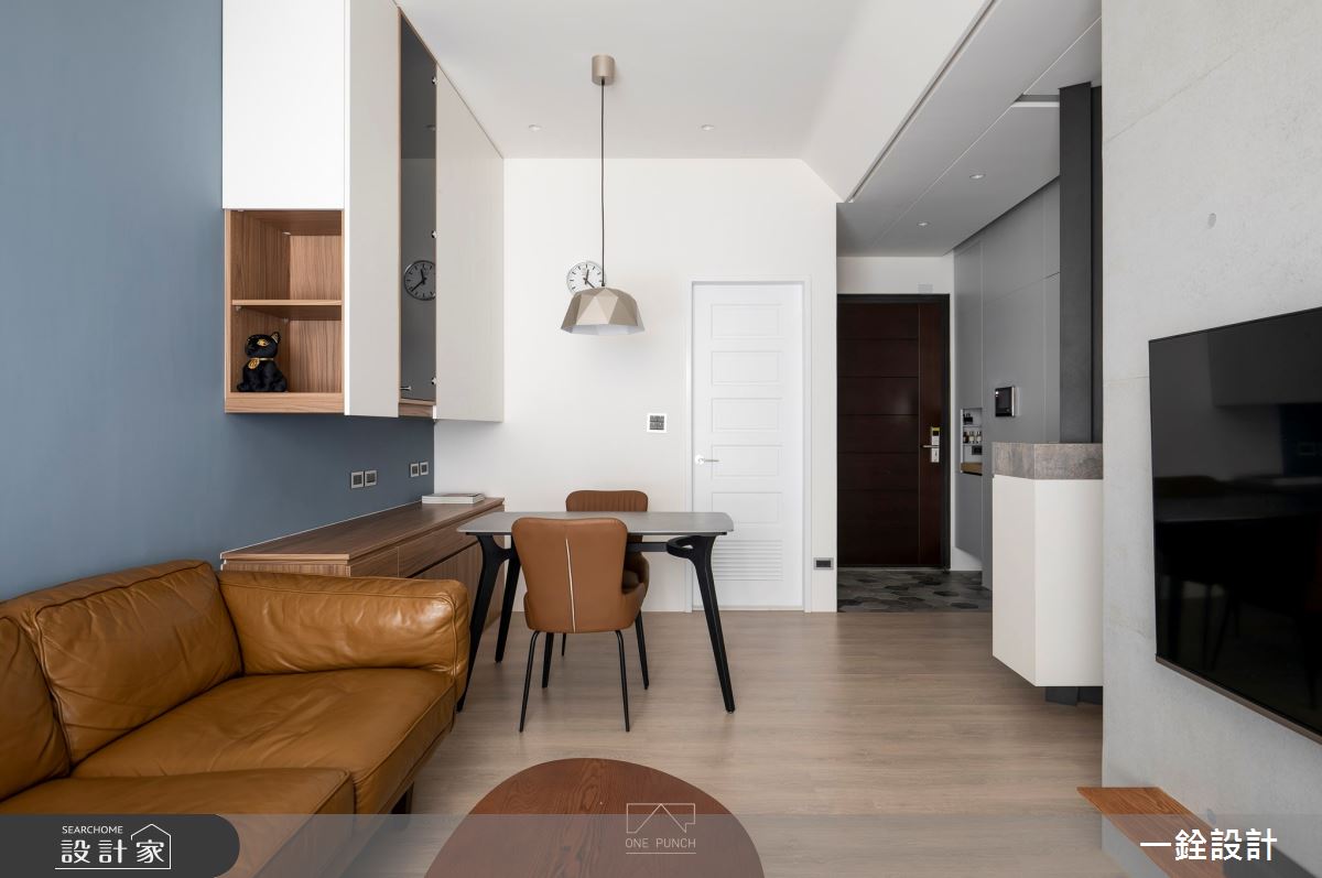 15坪新成屋(5年以下)＿現代風玄關客廳餐廳案例圖片＿一銓室內裝修設計工程有限公司＿一銓_​寧靜如水之8