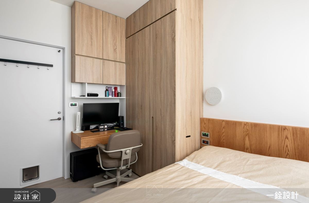 15坪新成屋(5年以下)＿現代風臥室案例圖片＿一銓室內裝修設計工程有限公司＿一銓_​寧靜如水之13