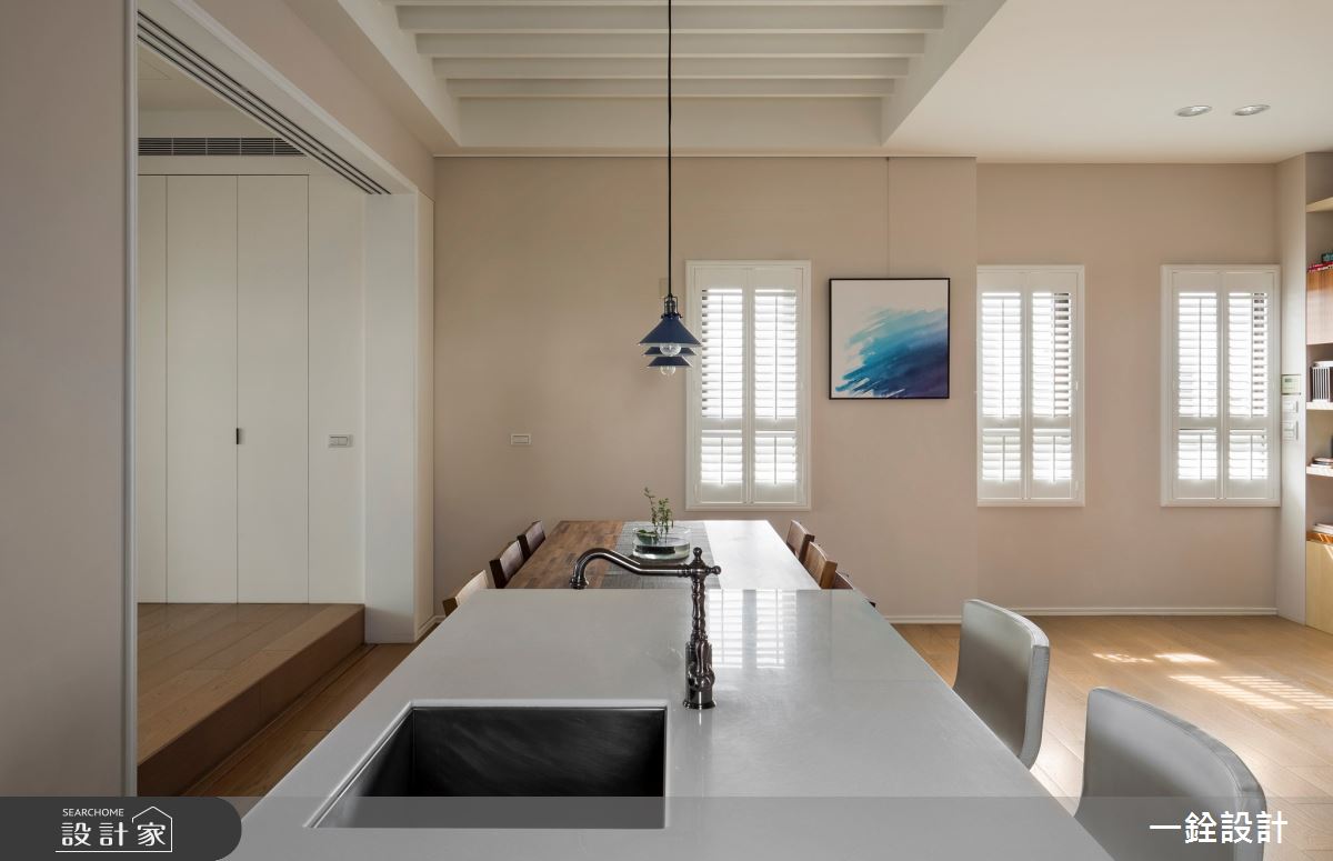 53坪中古屋(5~15年)＿鄉村風餐廳中島案例圖片＿一銓室內裝修設計工程有限公司＿一銓_虛室有餘閒之8