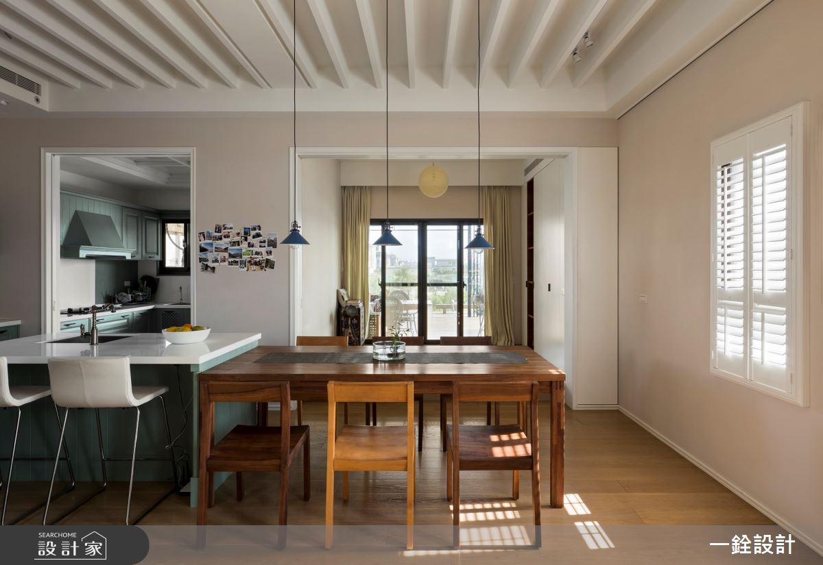 53坪中古屋(5~15年)＿鄉村風餐廳中島案例圖片＿一銓室內裝修設計工程有限公司＿一銓_虛室有餘閒之10