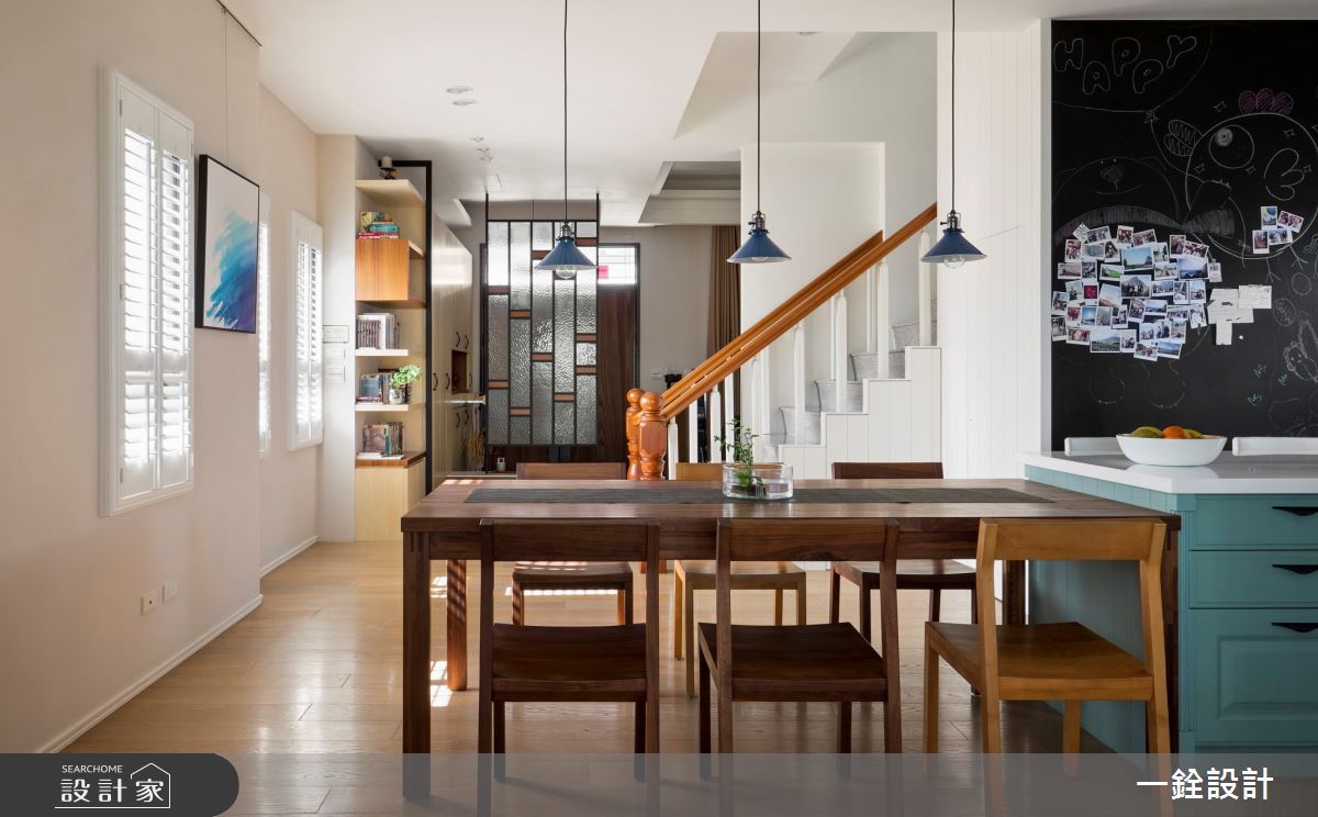 53坪中古屋(5~15年)＿鄉村風餐廳中島案例圖片＿一銓室內裝修設計工程有限公司＿一銓_虛室有餘閒之11