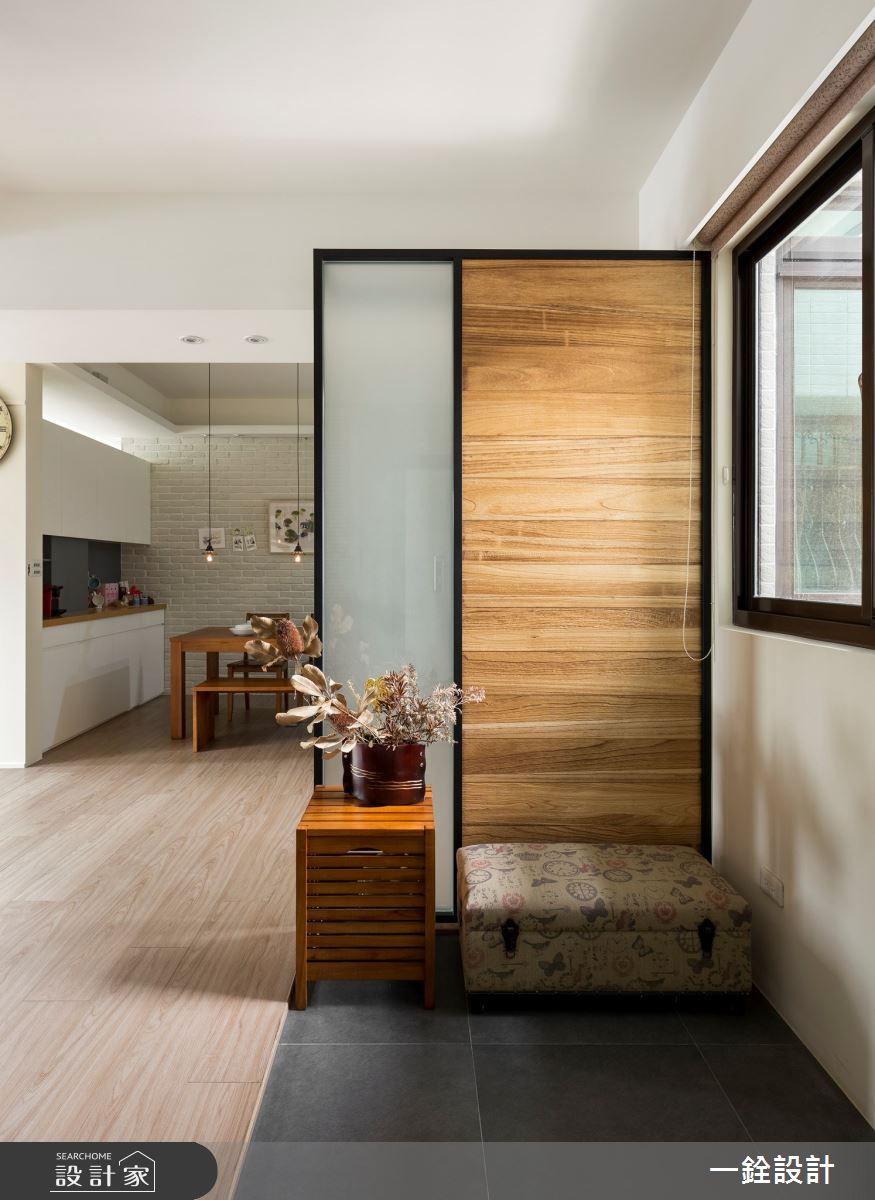 40坪新成屋(5年以下)＿美式風玄關案例圖片＿一銓室內裝修設計工程有限公司＿一銓_遙以心照之1