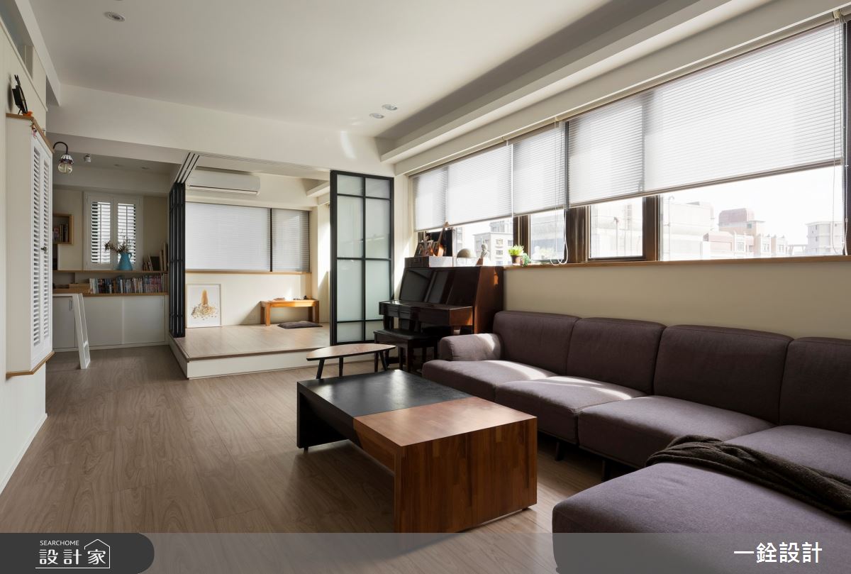 40坪新成屋(5年以下)＿美式風客廳和室案例圖片＿一銓室內裝修設計工程有限公司＿一銓_遙以心照之8