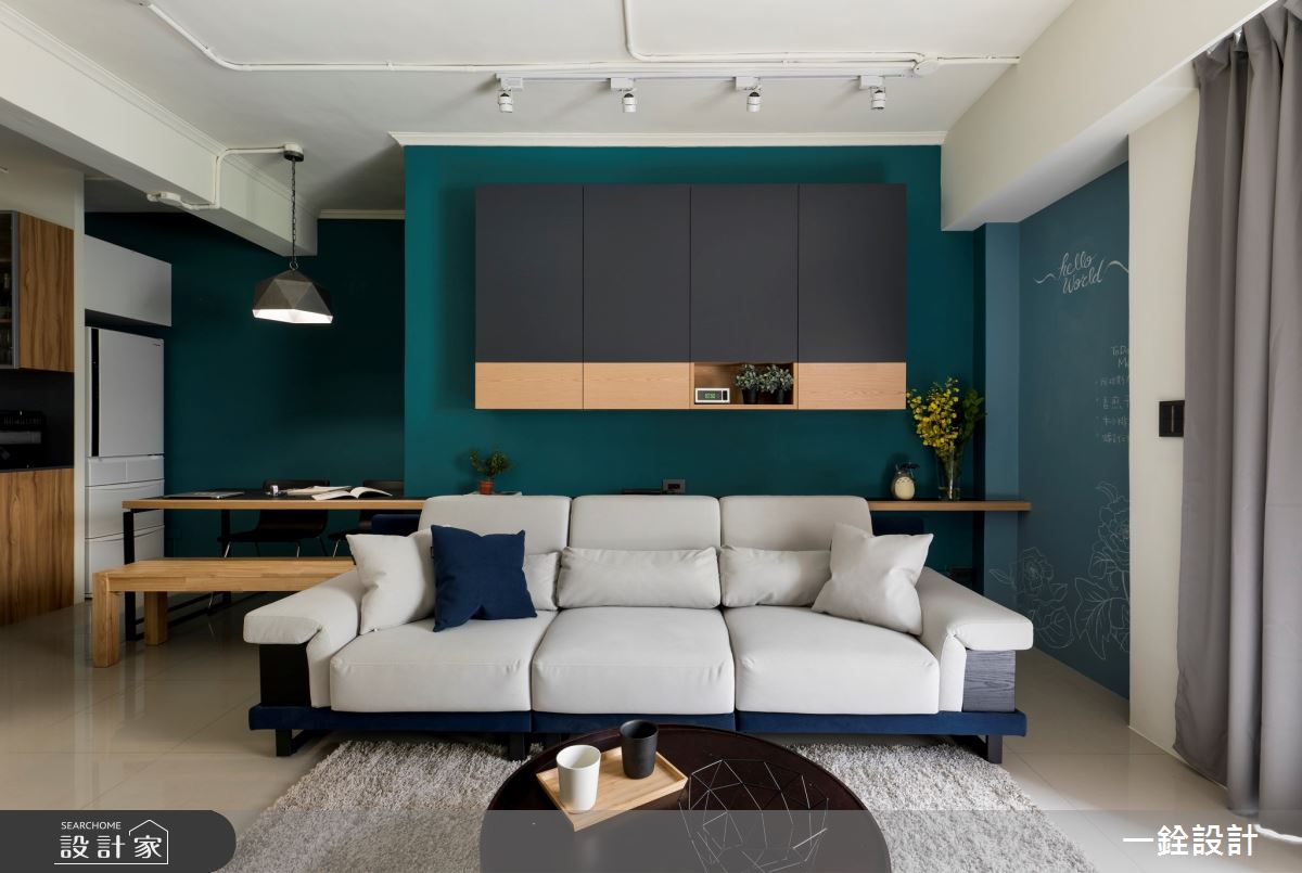 25坪老屋(41~50年)＿簡約風客廳案例圖片＿一銓室內裝修設計工程有限公司＿一銓_​堅毅日耀之4