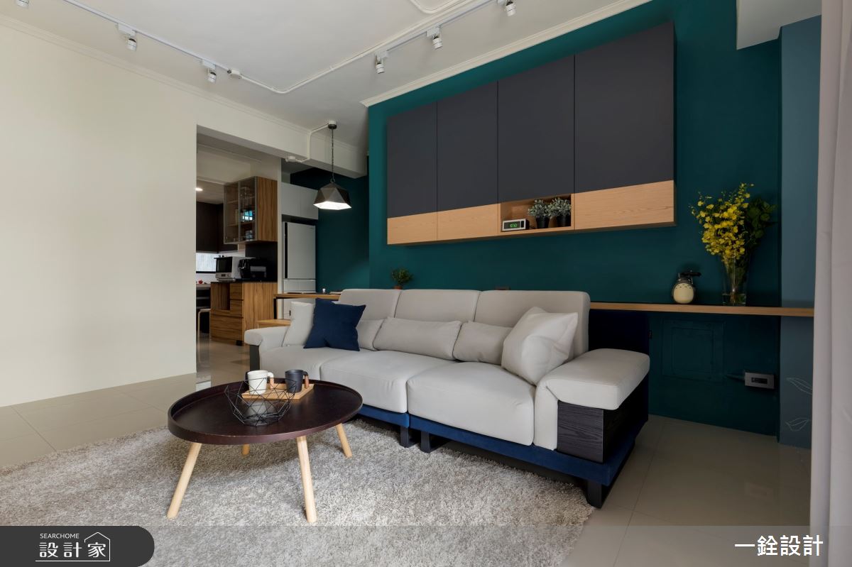 25坪老屋(41~50年)＿簡約風客廳案例圖片＿一銓室內裝修設計工程有限公司＿一銓_​堅毅日耀之5
