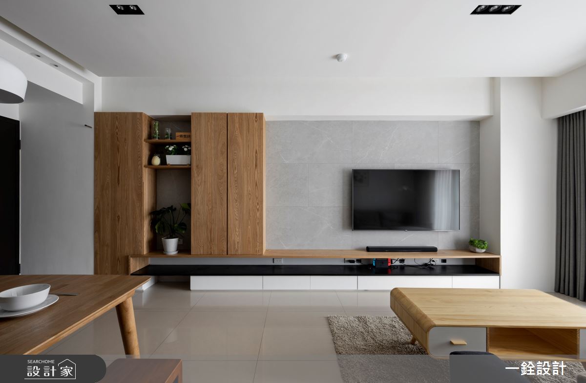 23坪新成屋(5年以下)＿北歐風客廳案例圖片＿一銓室內裝修設計工程有限公司＿一銓_木光石色的旋律之1