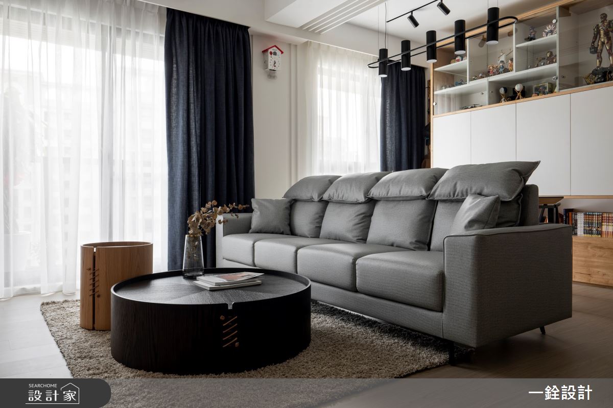 21坪新成屋(5年以下)＿北歐風客廳案例圖片＿一銓室內裝修設計工程有限公司＿一銓_南池之5