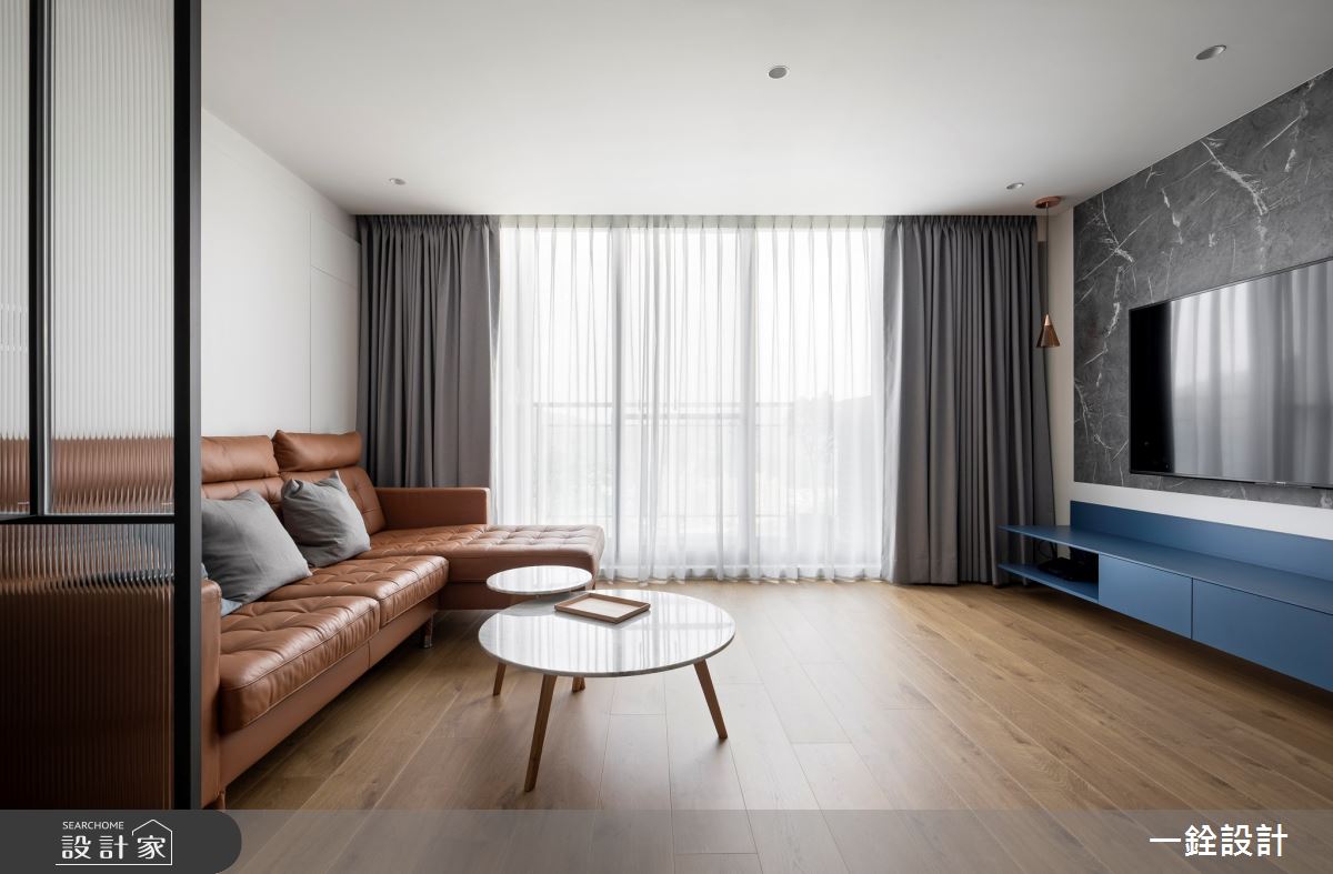 36坪毛胚屋＿現代風客廳案例圖片＿一銓室內裝修設計工程有限公司＿一銓_道伴大狸奴之5