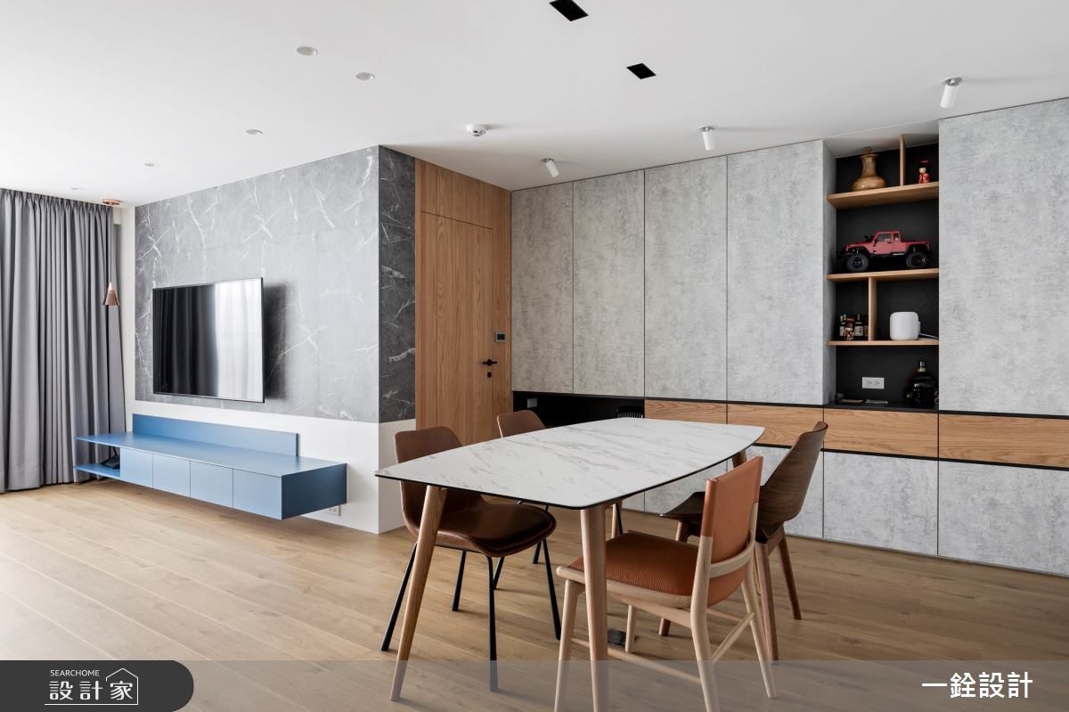 36坪毛胚屋＿現代風客廳餐廳案例圖片＿一銓室內裝修設計工程有限公司＿一銓_道伴大狸奴之9