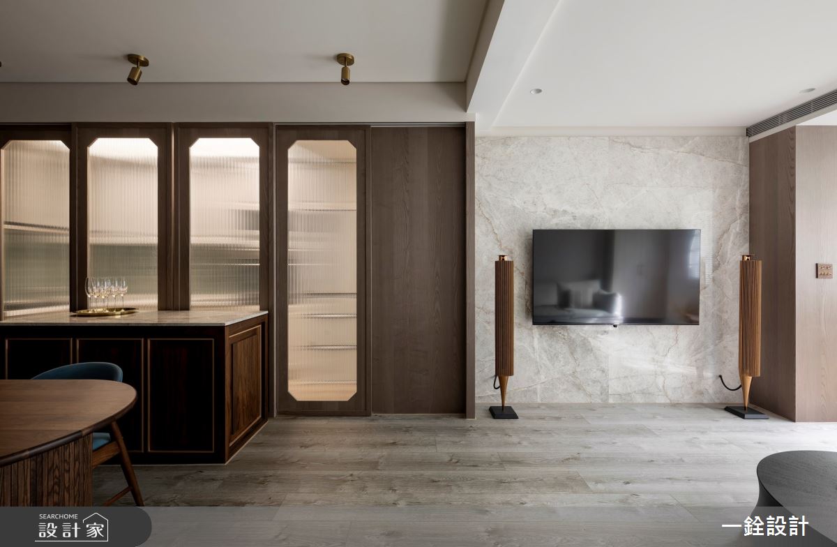 24坪老屋(41~50年)＿奢華風客廳餐廳中島案例圖片＿一銓室內裝修設計工程有限公司＿一銓_lRENE之11