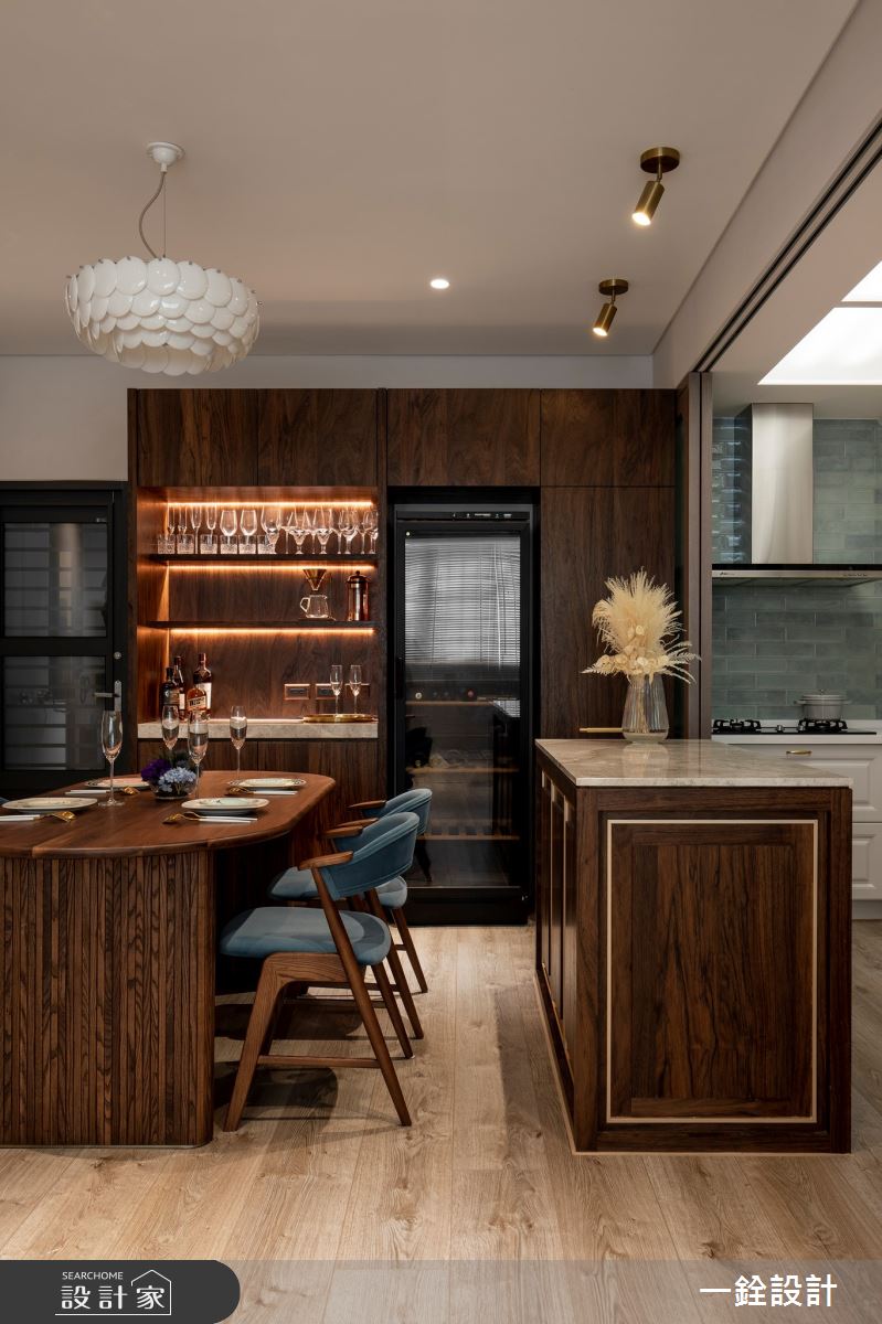 24坪老屋(41~50年)＿奢華風餐廳中島案例圖片＿一銓室內裝修設計工程有限公司＿一銓_lRENE之17
