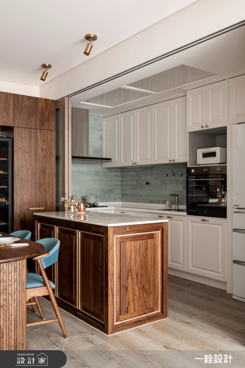 24坪老屋(41~50年)＿奢華風餐廳中島案例圖片＿一銓室內裝修設計工程有限公司＿一銓_lRENE之18