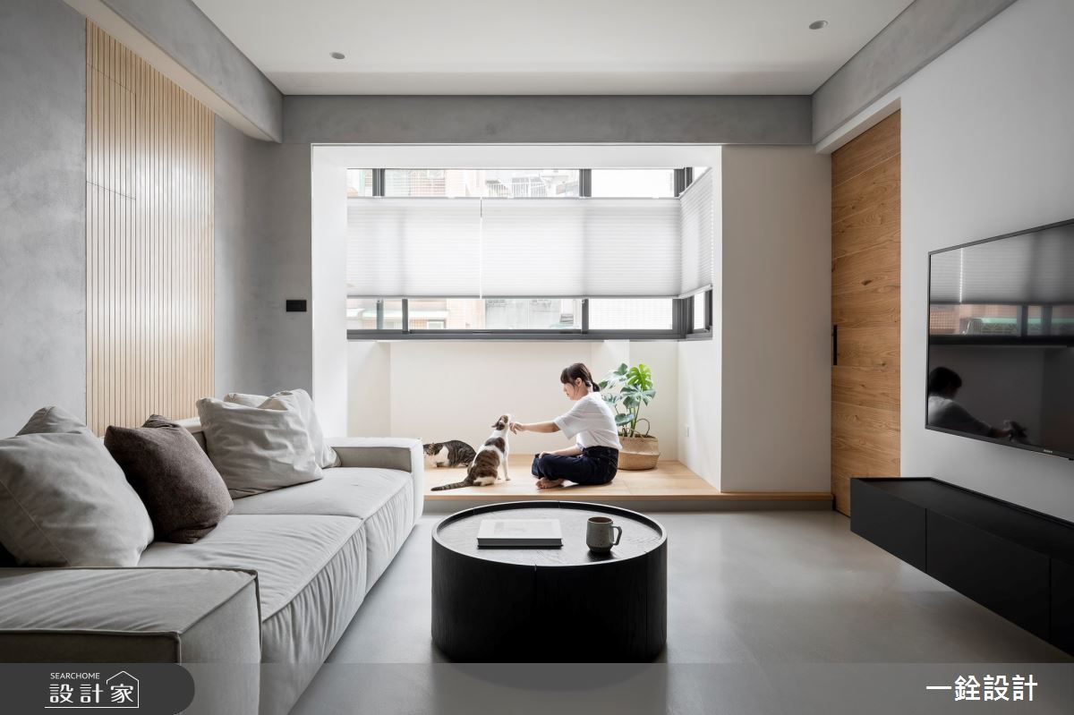 21坪老屋(16~30年)＿現代風客廳案例圖片＿一銓室內裝修設計工程有限公司＿一銓_無界之1