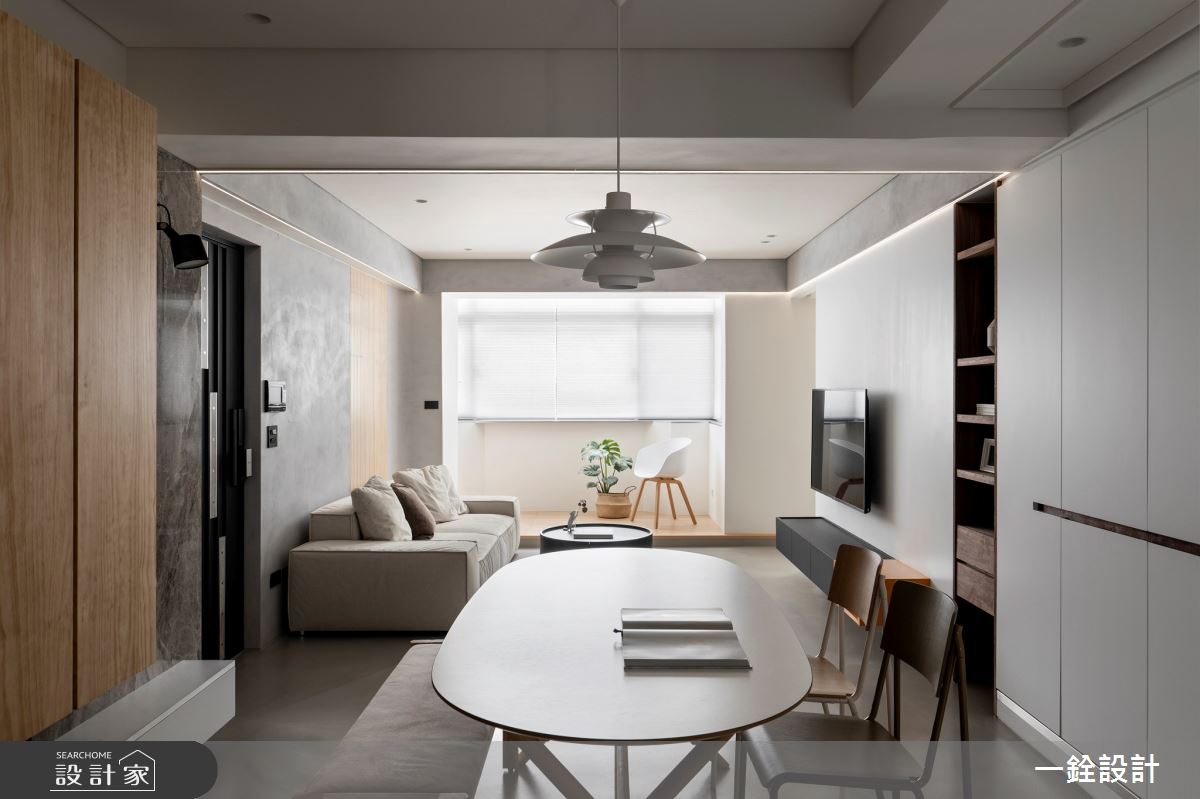 21坪老屋(16~30年)＿現代風客廳餐廳案例圖片＿一銓室內裝修設計工程有限公司＿一銓_無界之9