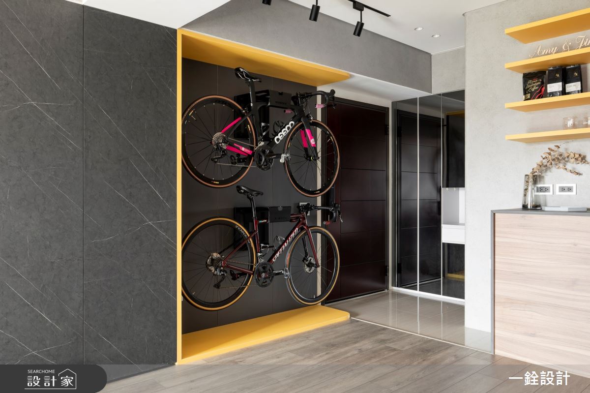 26坪新成屋(5年以下)＿現代風玄關案例圖片＿一銓室內裝修設計工程有限公司＿一銓_黃色的光之1