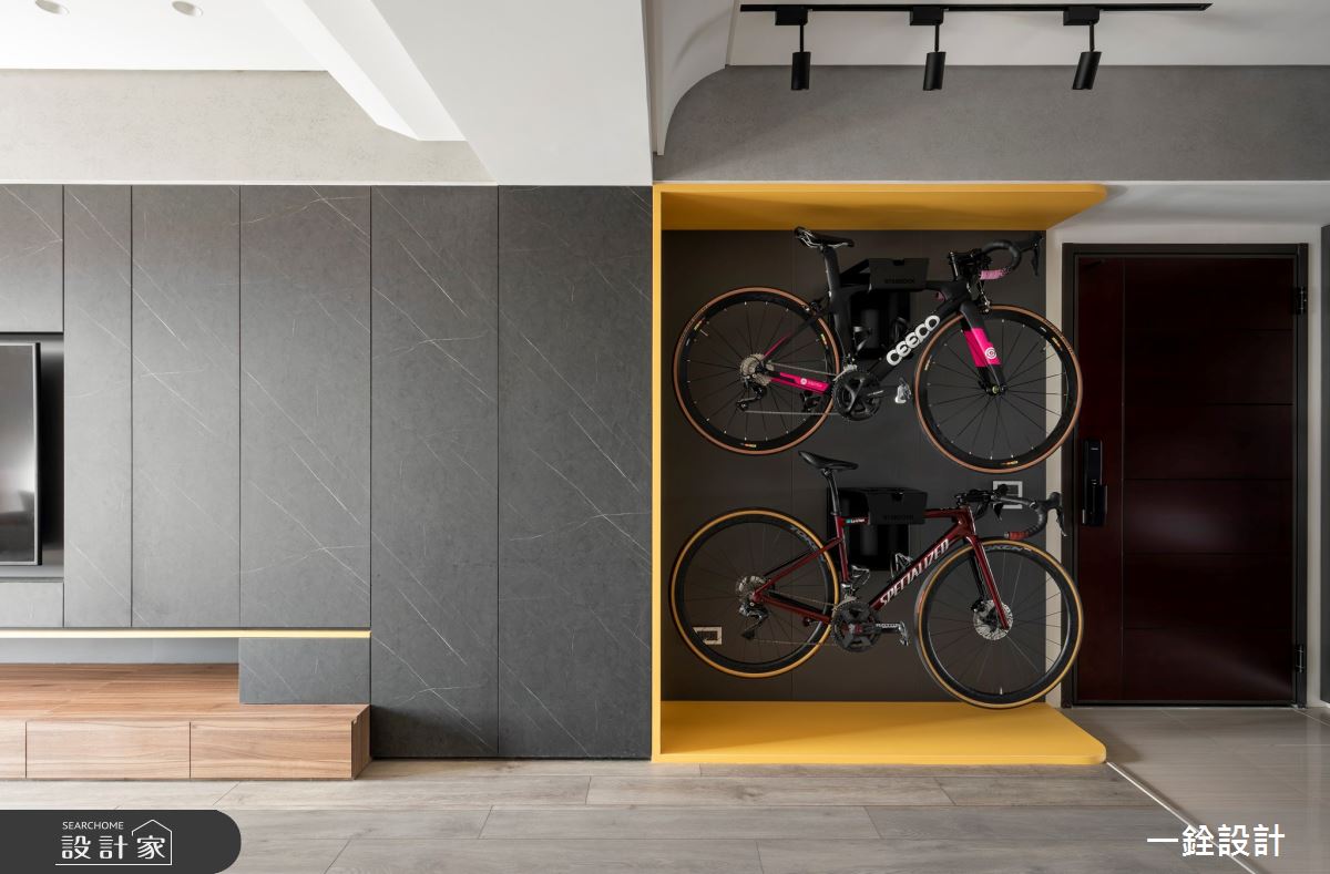 26坪新成屋(5年以下)＿現代風玄關客廳案例圖片＿一銓室內裝修設計工程有限公司＿一銓_黃色的光之2