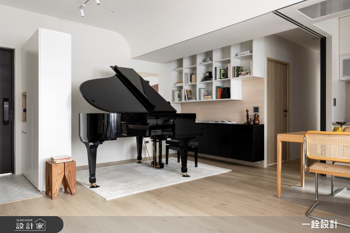 27坪老屋(16~30年)＿現代風玄關客廳案例圖片＿一銓室內裝修設計工程有限公司＿一銓_琴音潺潺之4