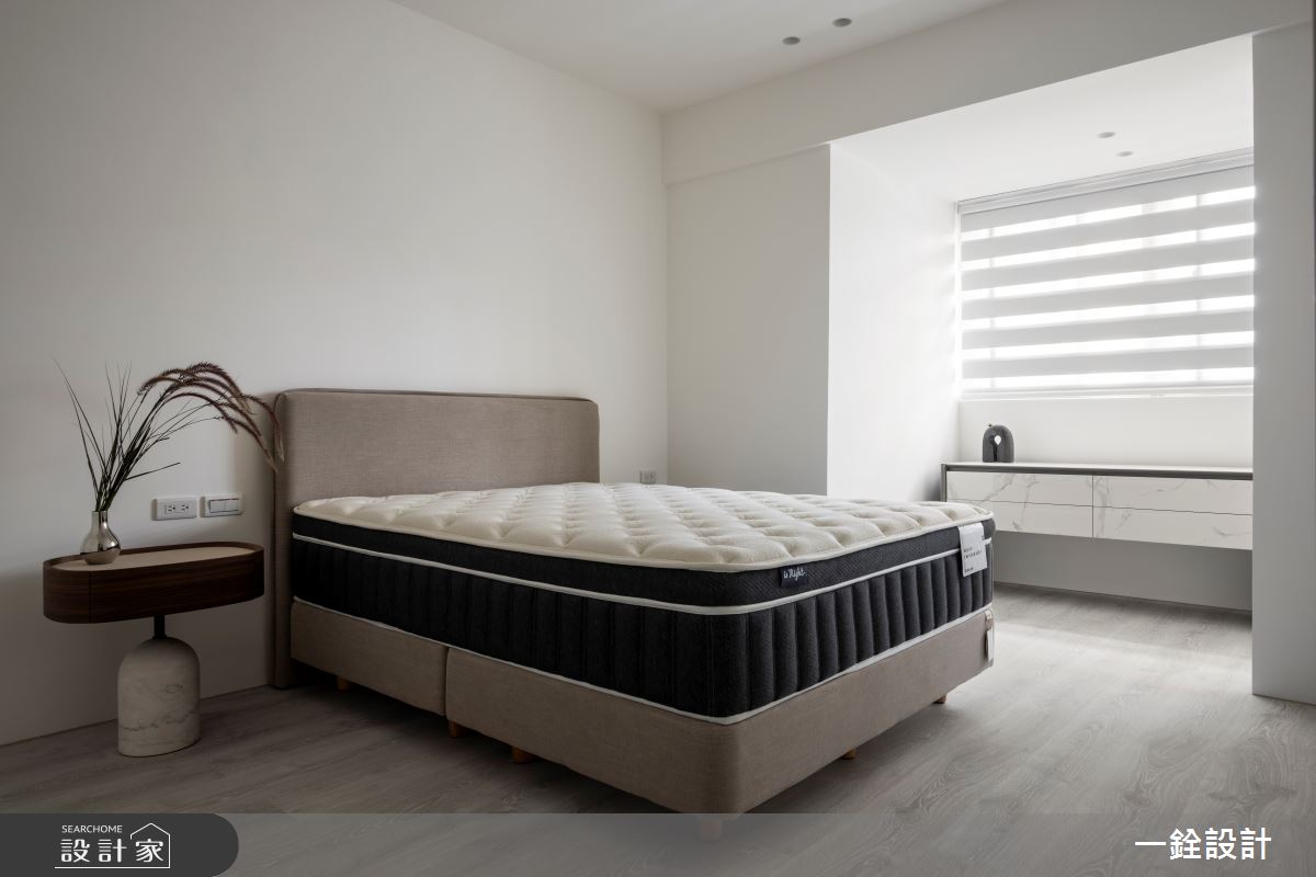 25坪老屋(31~40年)＿簡約風臥室案例圖片＿一銓室內裝修設計工程有限公司＿一銓_白隱微光之14