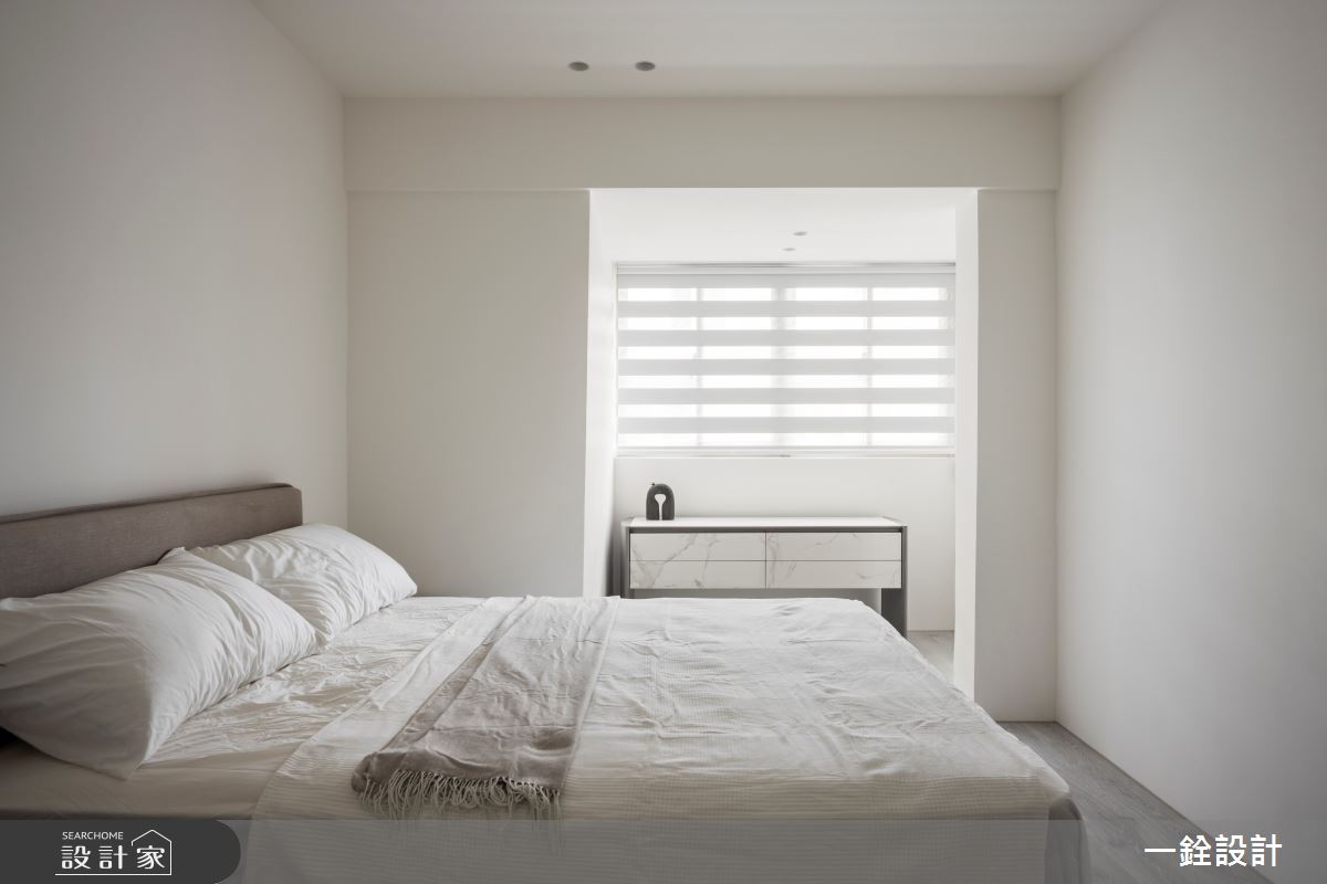 25坪老屋(31~40年)＿簡約風臥室案例圖片＿一銓室內裝修設計工程有限公司＿一銓_白隱微光之15