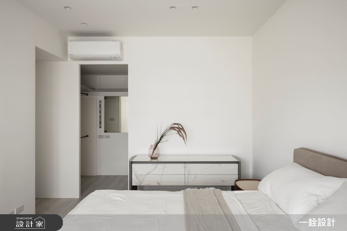 25坪老屋(31~40年)＿簡約風臥室案例圖片＿一銓室內裝修設計工程有限公司＿一銓_白隱微光之16