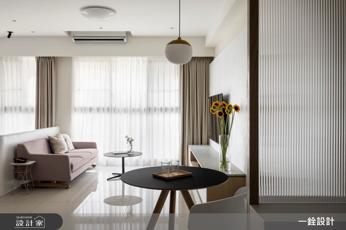 27坪新成屋(5年以下)＿現代風客廳餐廳案例圖片＿一銓室內裝修設計工程有限公司＿一銓_月影白韻之3