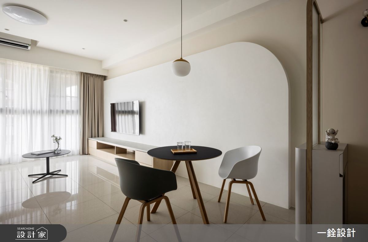 27坪新成屋(5年以下)＿現代風客廳餐廳案例圖片＿一銓室內裝修設計工程有限公司＿一銓_月影白韻之6