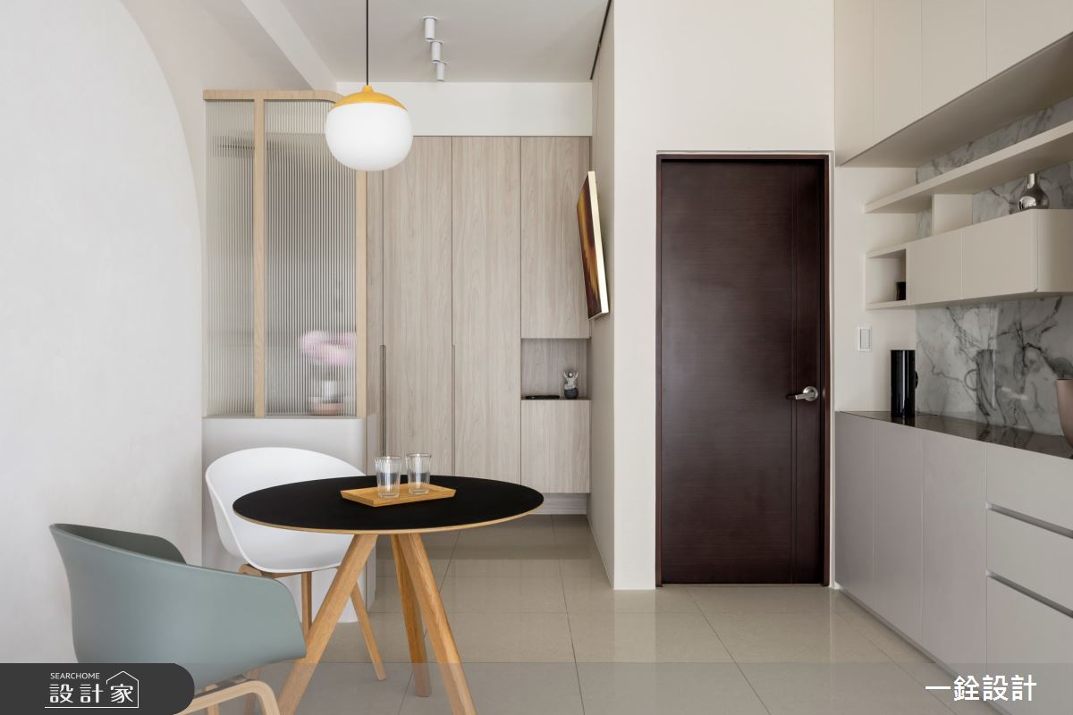 27坪新成屋(5年以下)＿現代風玄關餐廳案例圖片＿一銓室內裝修設計工程有限公司＿一銓_月影白韻之10