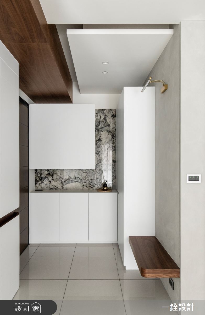 25坪新成屋(5年以下)＿人文禪風玄關案例圖片＿一銓室內裝修設計工程有限公司＿一銓_山茶花之3
