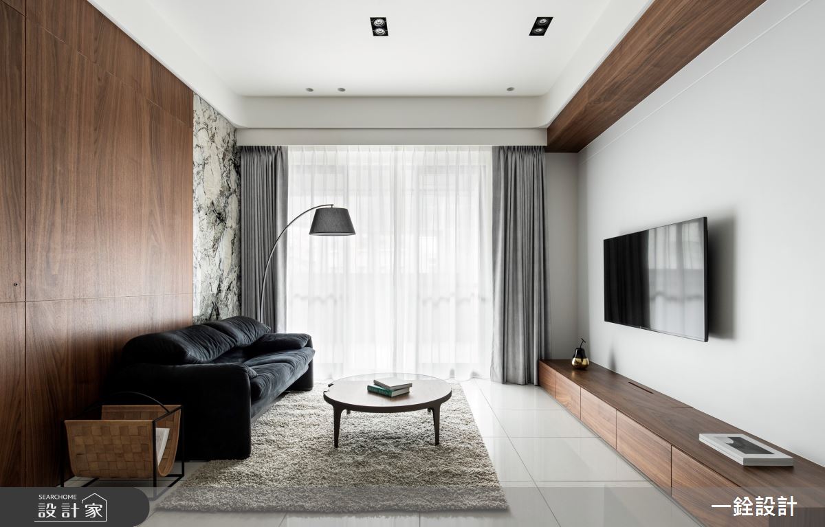 25坪新成屋(5年以下)＿人文禪風客廳案例圖片＿一銓室內裝修設計工程有限公司＿一銓_山茶花之8