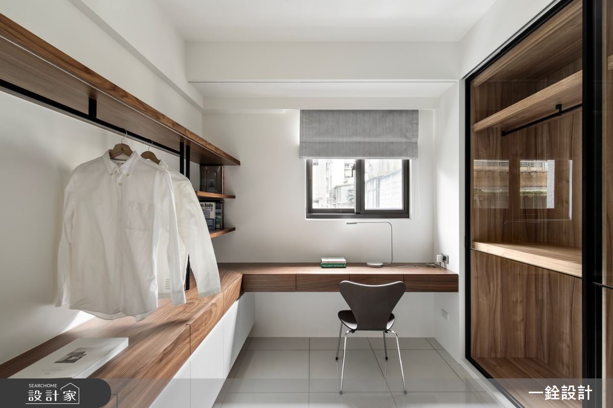 25坪新成屋(5年以下)＿人文禪風更衣間案例圖片＿一銓室內裝修設計工程有限公司＿一銓_山茶花之17