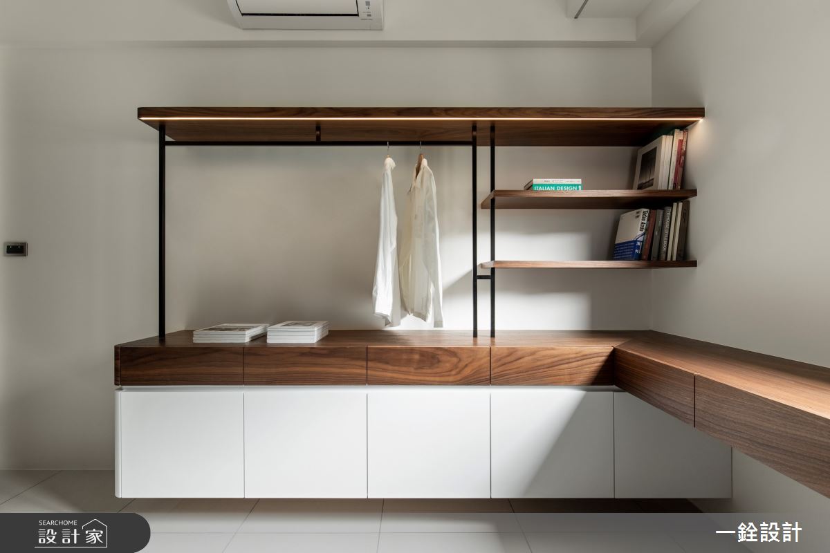 25坪新成屋(5年以下)＿人文禪風更衣間案例圖片＿一銓室內裝修設計工程有限公司＿一銓_山茶花之18