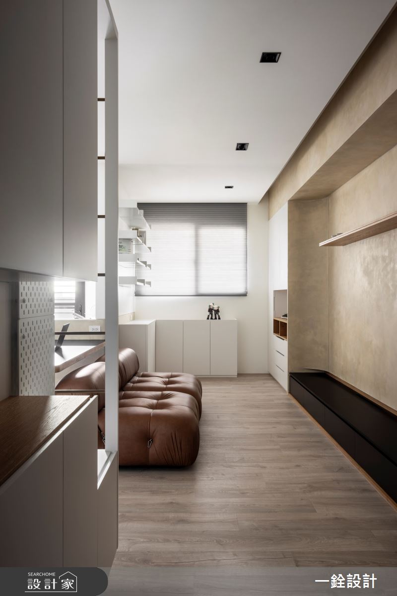 18坪新成屋(5年以下)＿侘寂風玄關客廳案例圖片＿一銓室內裝修設計工程有限公司＿一銓_淳室之1