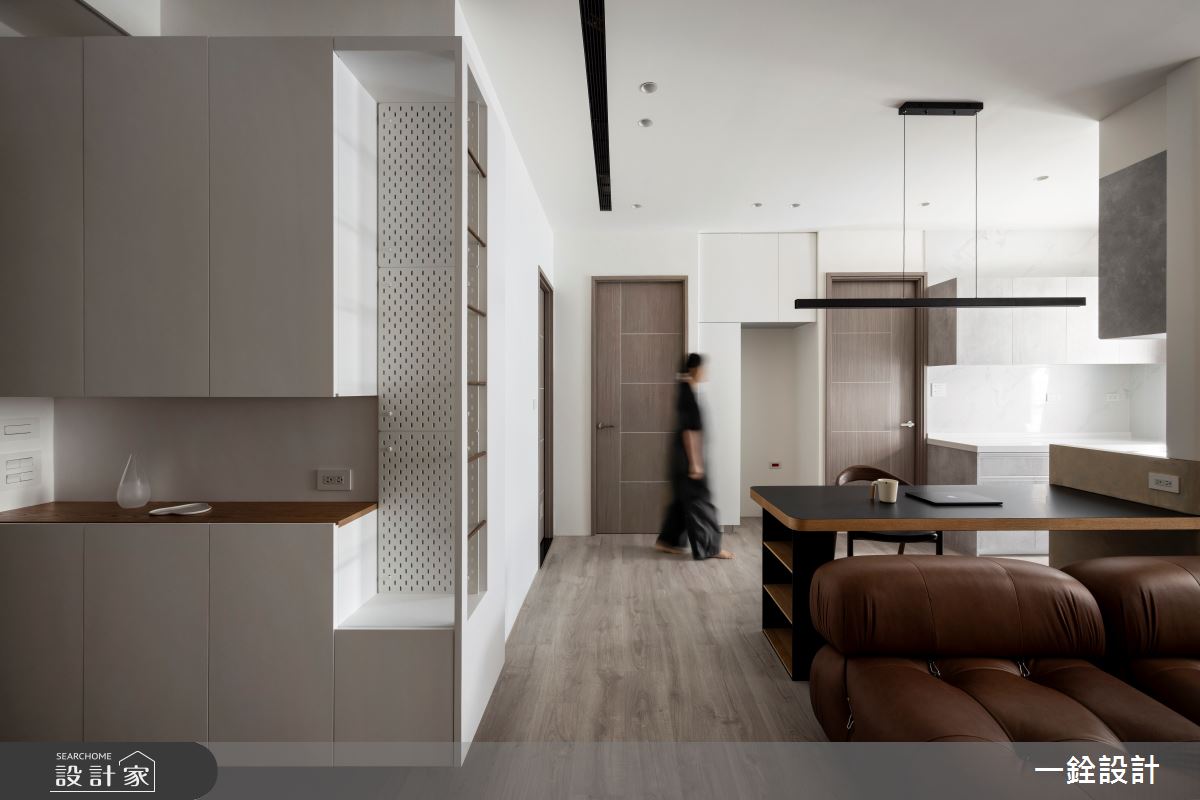 18坪新成屋(5年以下)＿侘寂風玄關客廳餐廳案例圖片＿一銓室內裝修設計工程有限公司＿一銓_淳室之4