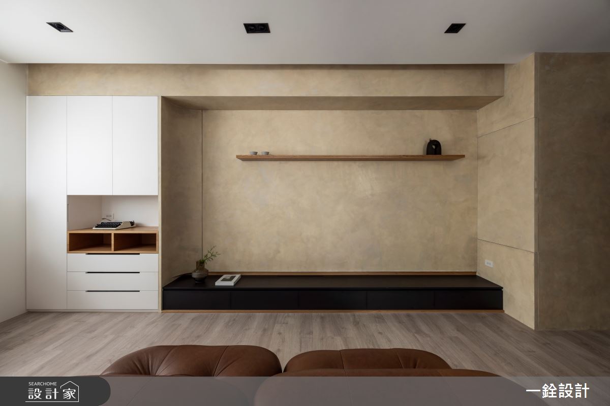 18坪新成屋(5年以下)＿侘寂風客廳案例圖片＿一銓室內裝修設計工程有限公司＿一銓_淳室之9