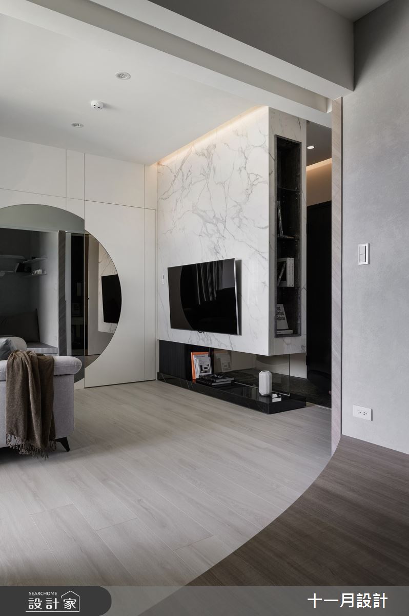 15坪新成屋(5年以下)＿現代風客廳案例圖片＿十一月設計＿十一月_CYT Residence之4
