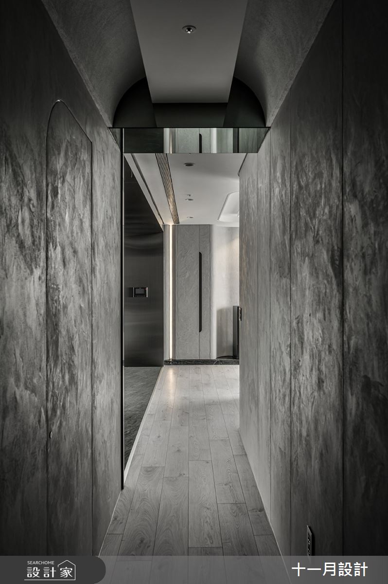 35坪新成屋(5年以下)＿現代風走廊案例圖片＿十一月設計＿十一月_KL Residence之17