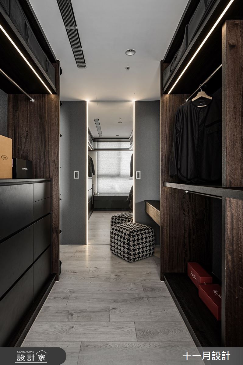 35坪新成屋(5年以下)＿現代風更衣間案例圖片＿十一月設計＿十一月_KL Residence之22