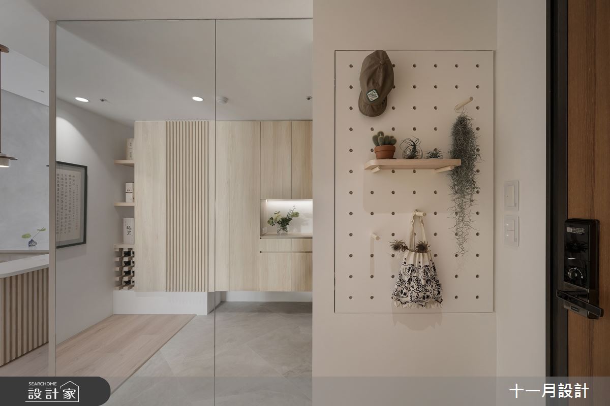 17坪新成屋(5年以下)＿日式無印風玄關案例圖片＿十一月設計＿十一月_Lu Residence之2