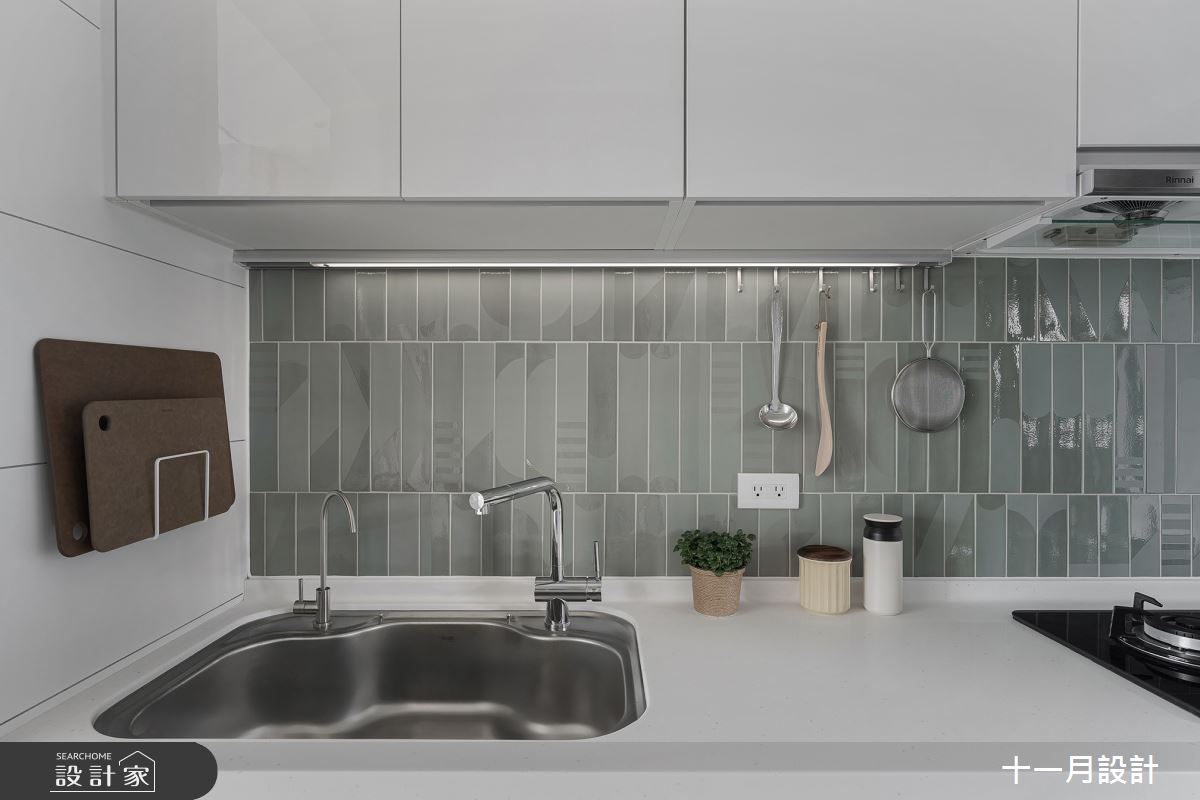 17坪新成屋(5年以下)＿日式無印風廚房案例圖片＿十一月設計＿十一月_Lu Residence之12